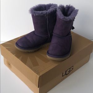 Ugg toddler Bailey with bow purple size 11